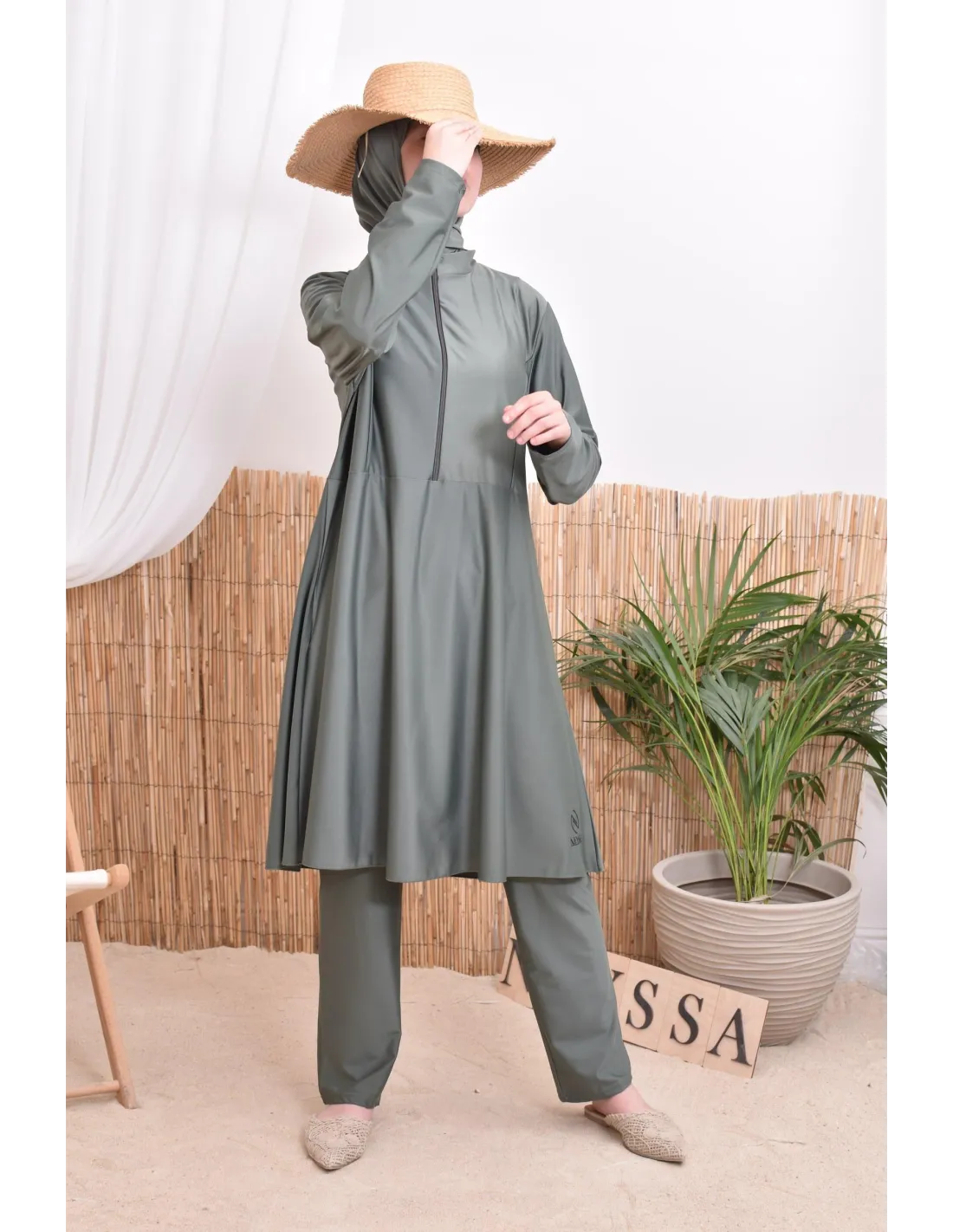 Burkini femme POLYNESIE Kaki - Image 3