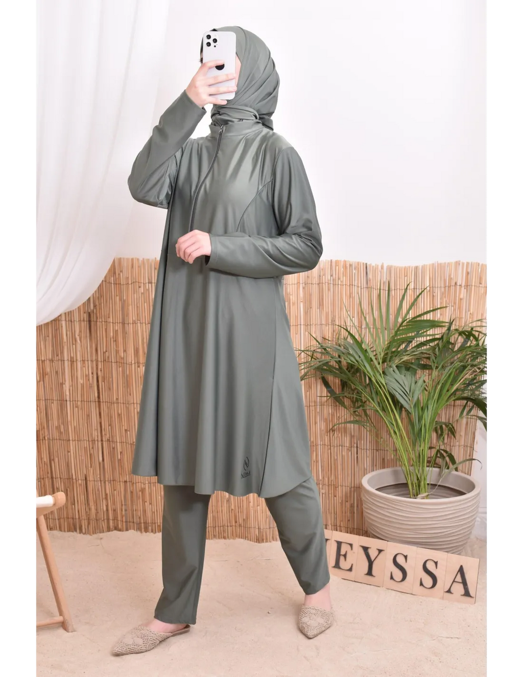 Burkini femme POLYNESIE Kaki - Image 7