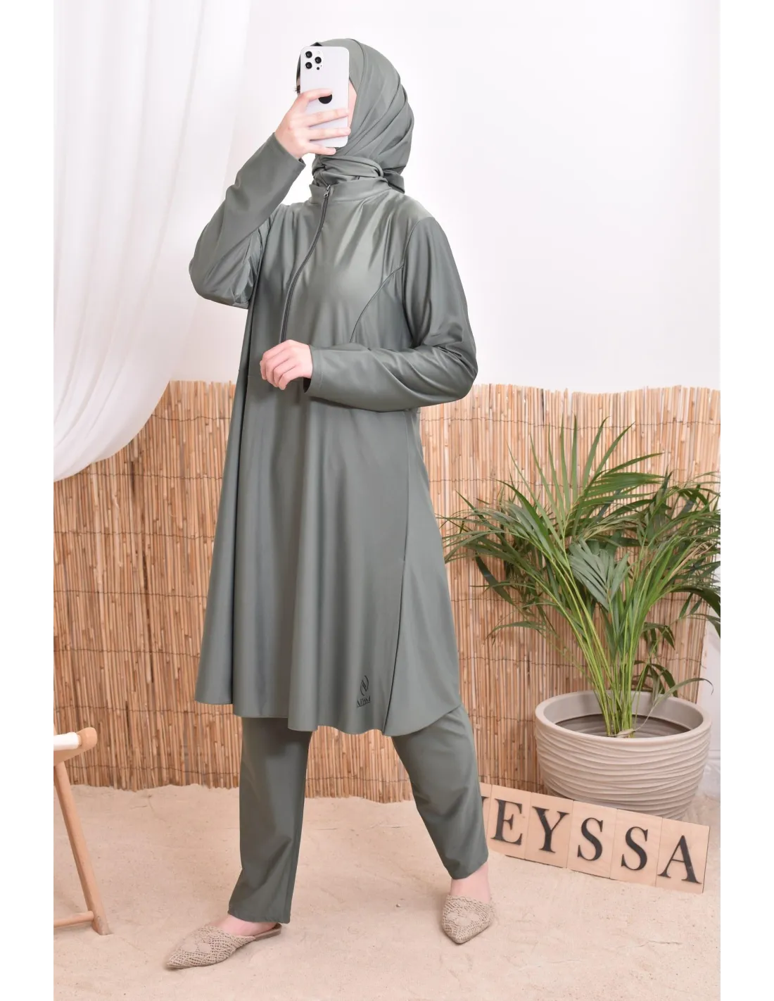 Burkini femme POLYNESIE Kaki - Image 7