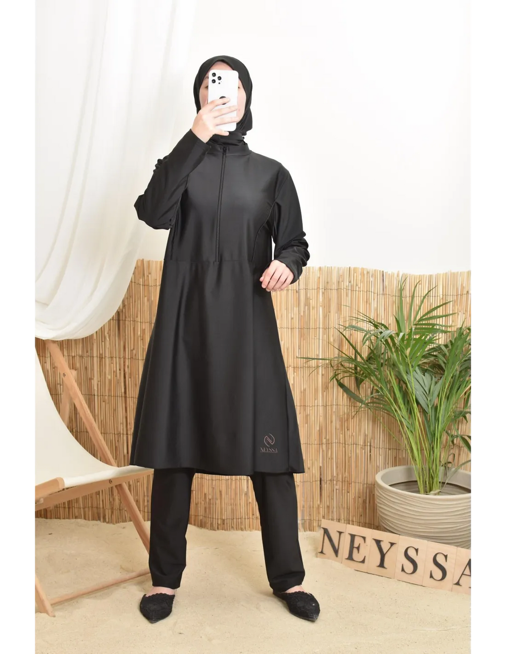 Burkini femme POLYNESIE Noir - Image 3