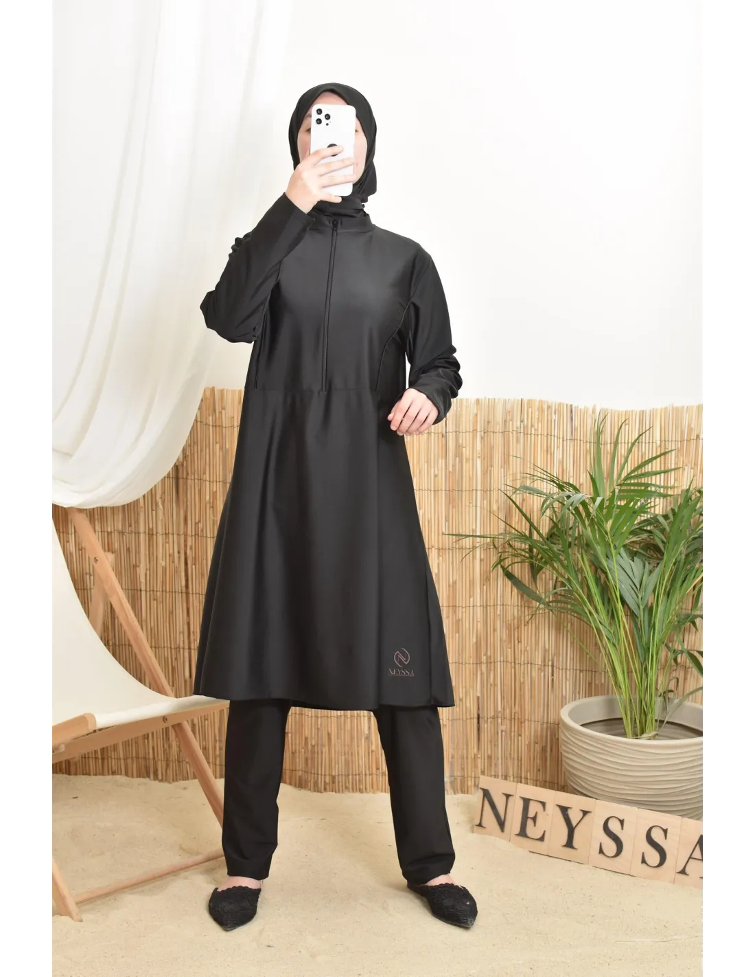 Burkini femme POLYNESIE Noir - Image 3
