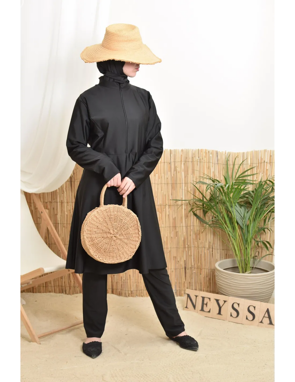 Burkini femme POLYNESIE Noir - Image 4