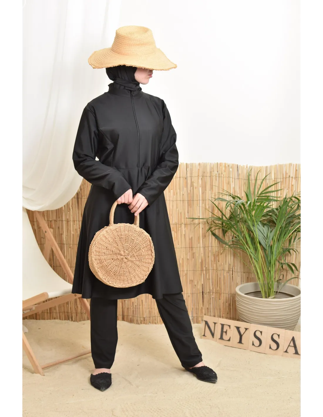 Burkini femme POLYNESIE Noir - Image 4