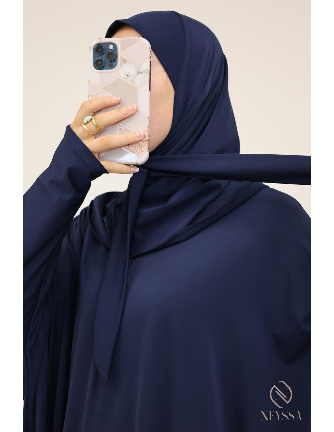 Burkini grande taille papillon Lumpur Bleu nuit - Image 5