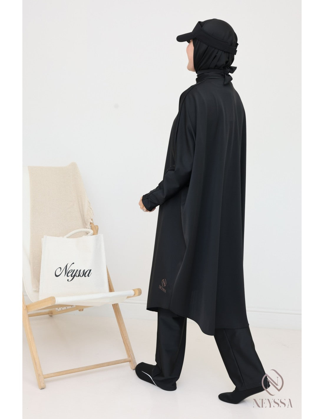 Burkini grande taille papillon Lumpur Noir - Image 6