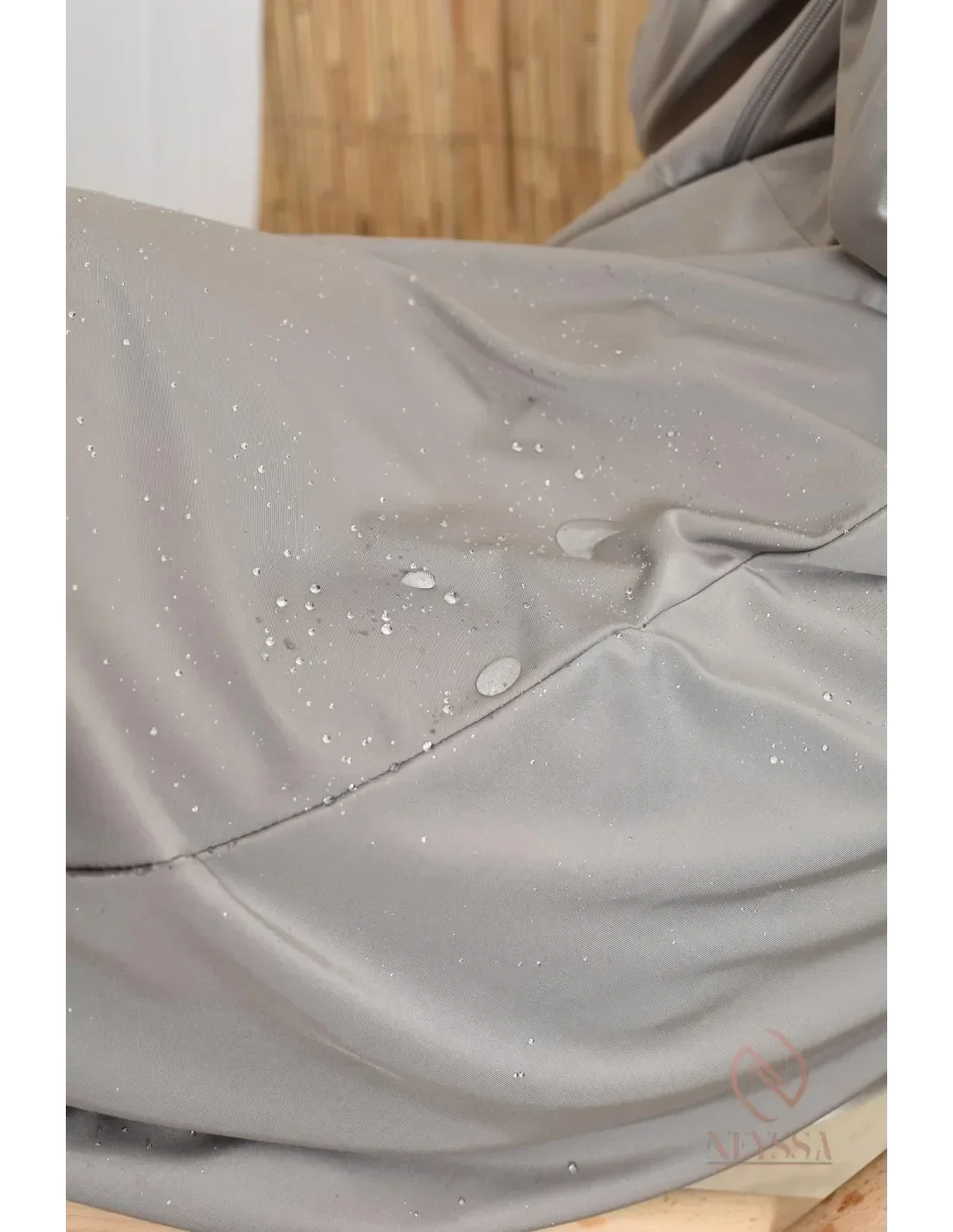 Burkini grande taille papillon RAWAA Taupe - Image 14