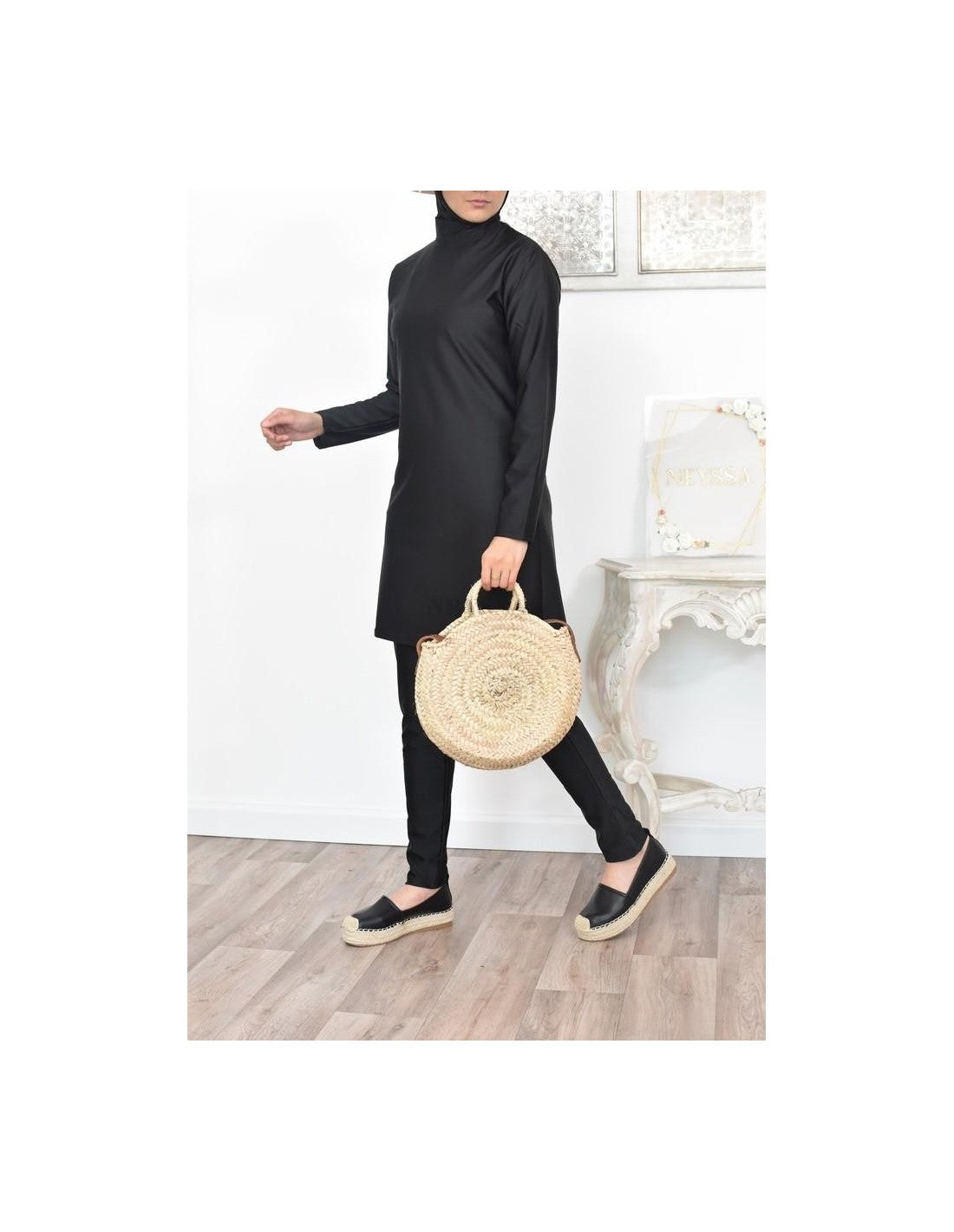 Burkini long Ynayah Noir - Image 1