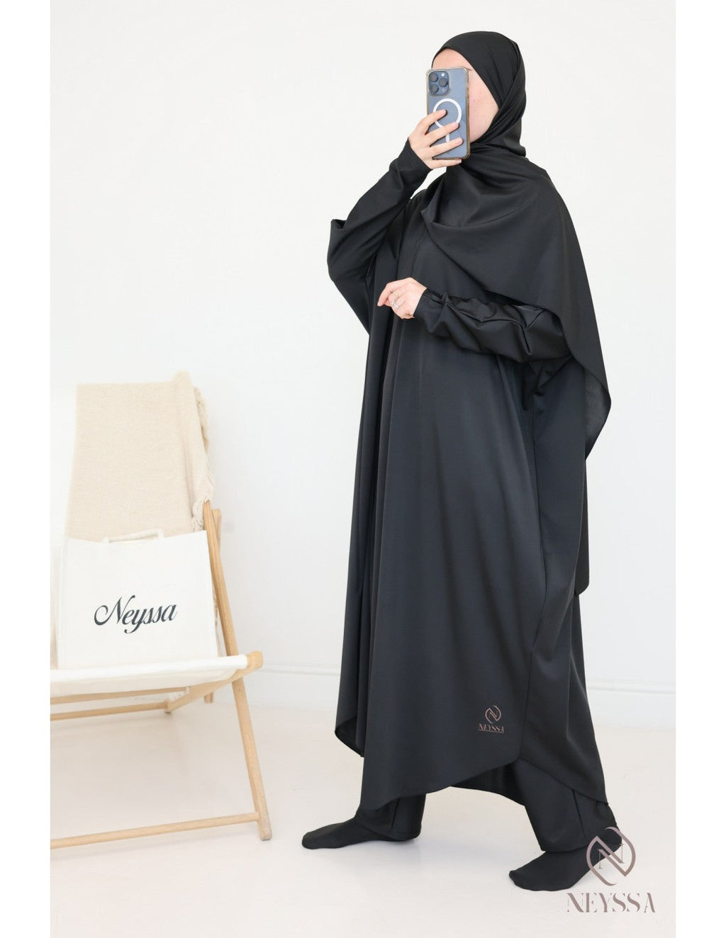 Jilbab de bain Neyssa Noir V1 - Image 4