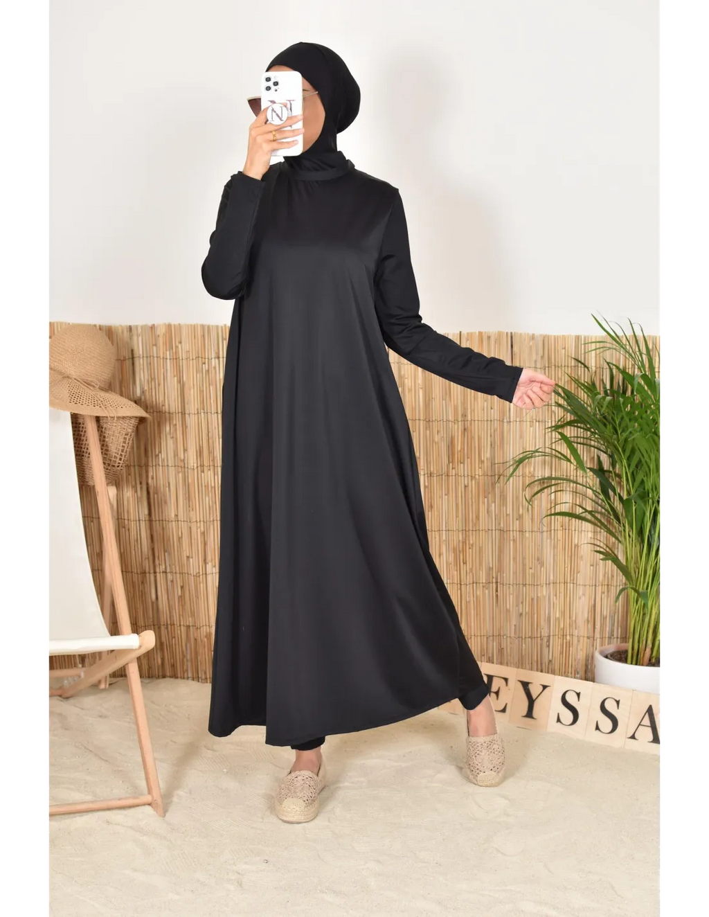 Jilbab de bain Neyssa Noir V1 - Image 5
