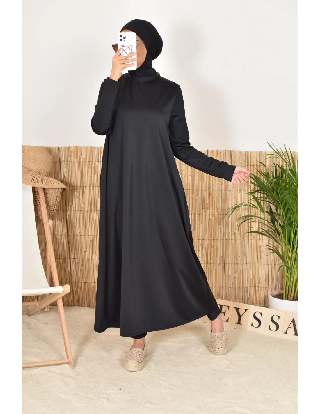 Jilbab de bain Neyssa Noir V1 - Image 5