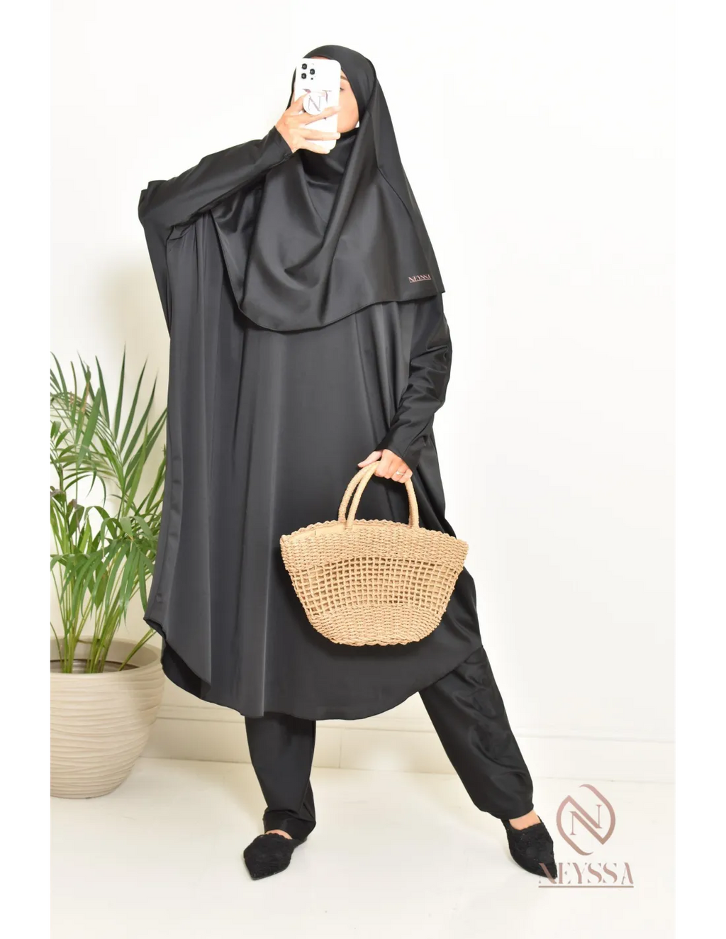 Jilbab de bain Neyssa Noir V1 - Image 6