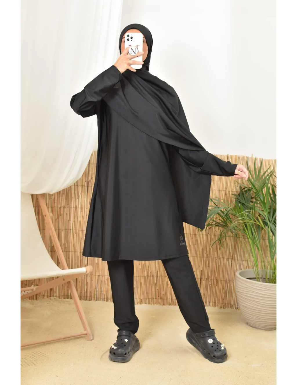 Jilbab de bain Neyssa Noir V1 - Image 7