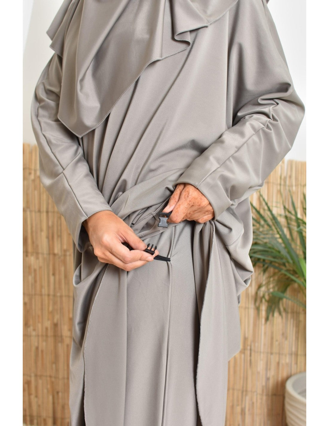 Jilbab de bain Neyssa Taupe V2 - Image 12
