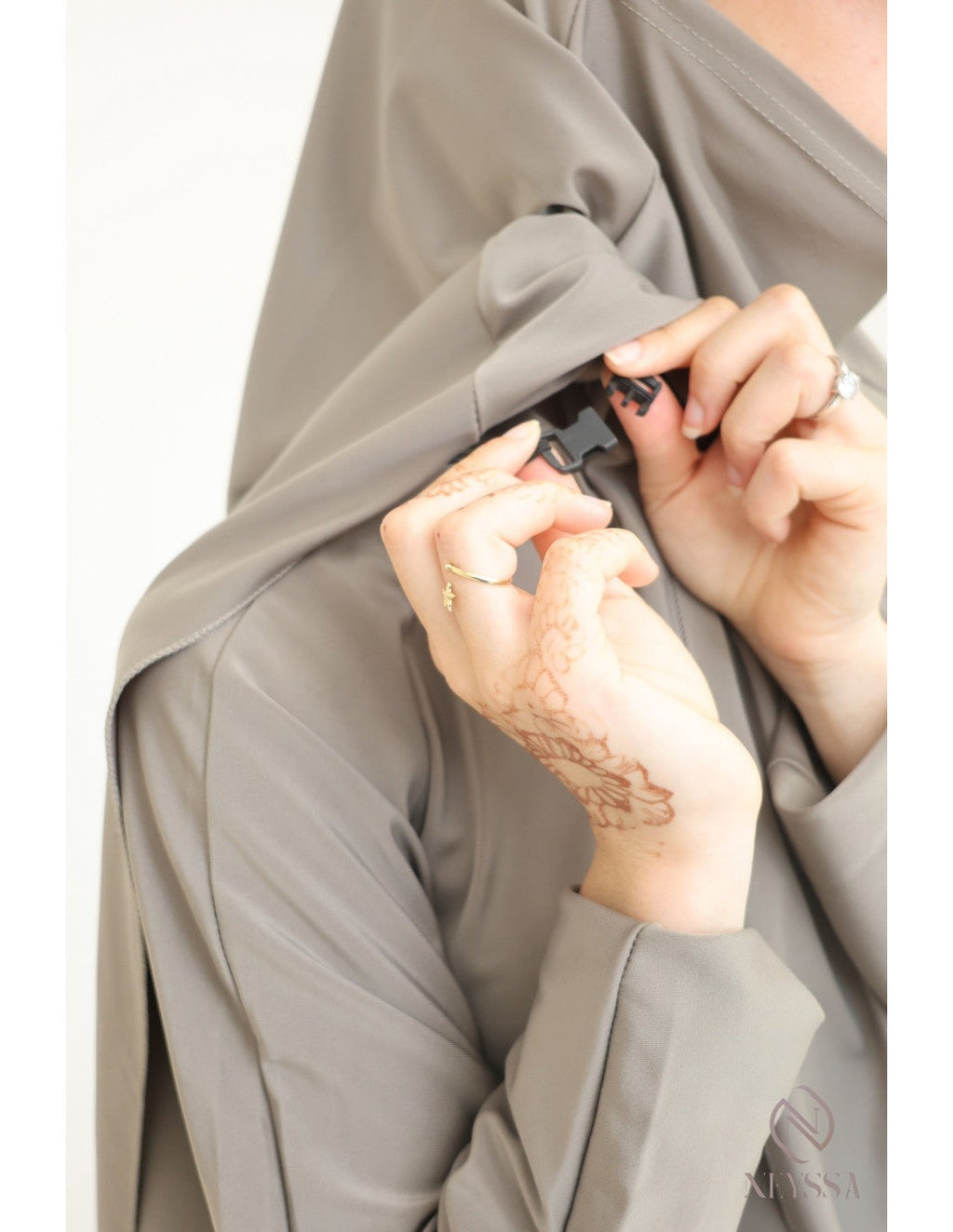Jilbab de bain Neyssa Taupe V2 - Image 6