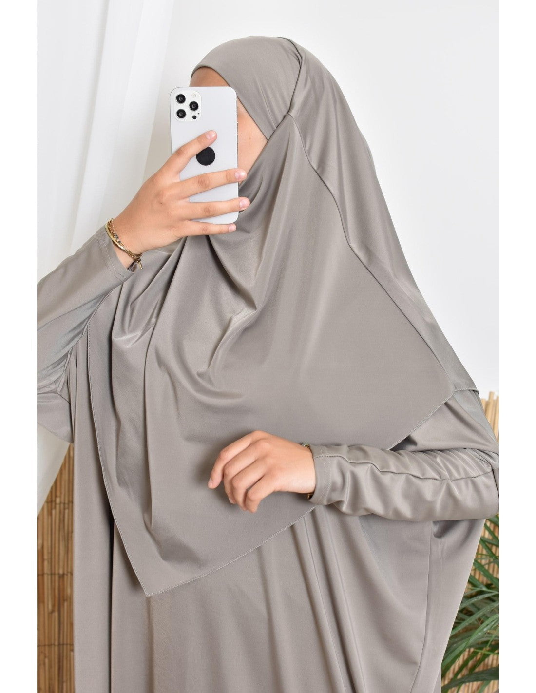Jilbab de bain Neyssa Taupe V2 - Image 9