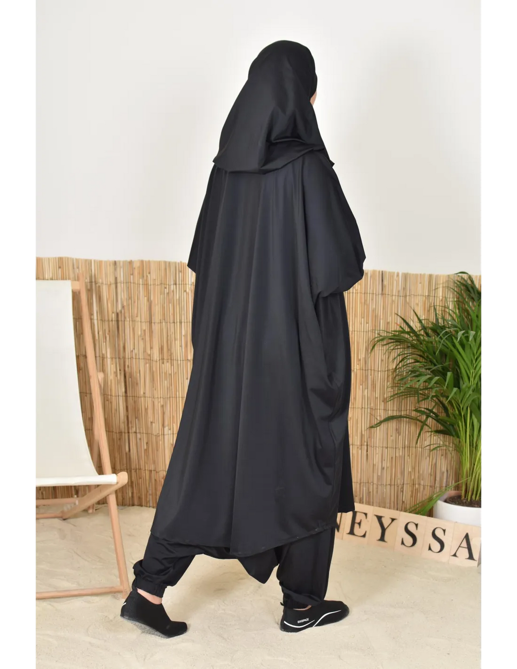 Jilbab de bain burkini Umm Anas Noir - Image 5