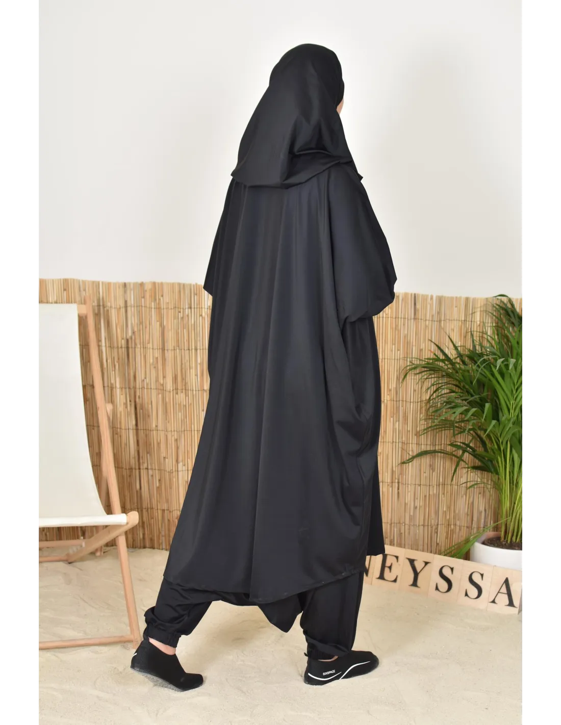 Jilbab de bain burkini Umm Anas Noir - Image 5